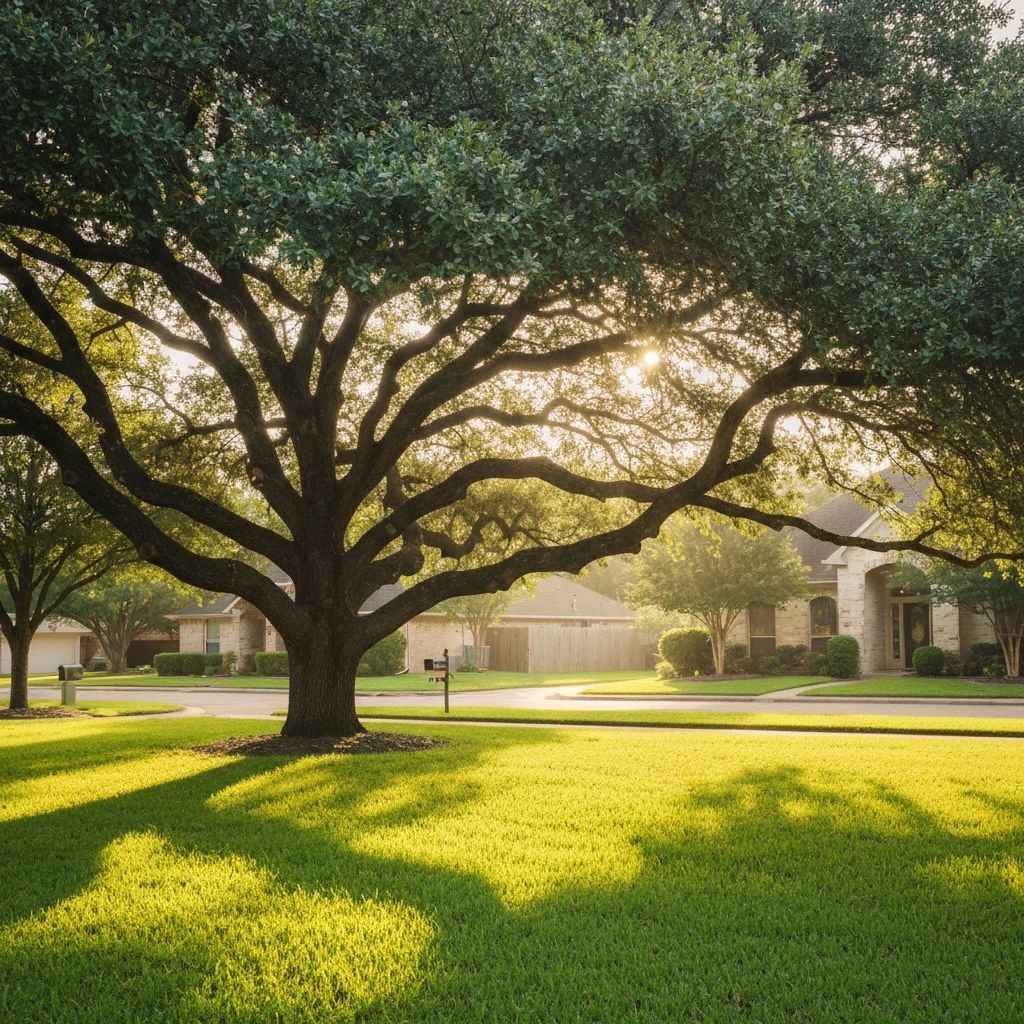 Mature oak tree in Oakwood Glen